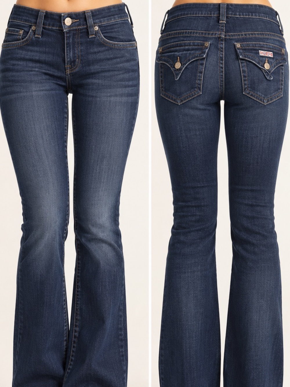 Hudson Women’s Dark Wash Flap Pocket Jeans Size 26